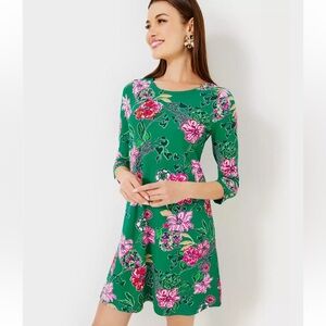 Lily pulitzer Floral Green spf Dress